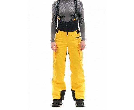 Брюки горнолыжные Dragonfly Gravity Premium Woman Yellow-Dark Ocean в Астрахани