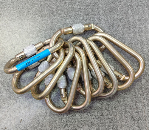  Карабины Ринг сталь овал (keylock) 3000 (10шт) в Астрахани  