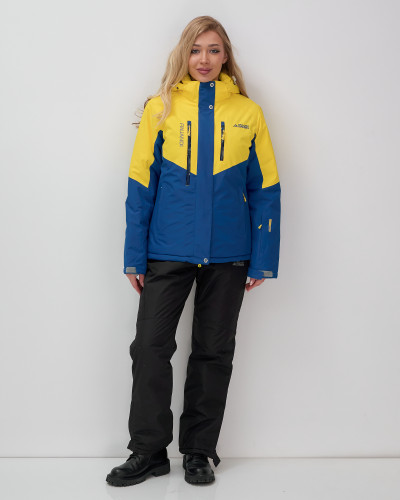 Костюм горнолыжный 02815J желтый  в Астрахани