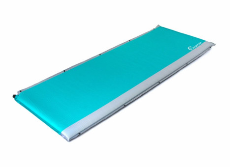 Коврик Следопыт самонадувающийся 188x66x5cм стандарт,бирюзовый/серый