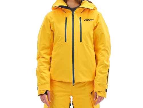 Куртка горнолыжная Dragonfly утепленная Gravity Premium Woman Yellow-Dark в Астрахани