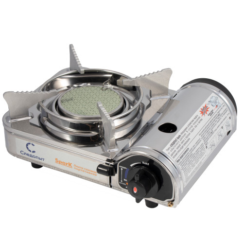 Плита наст.газовая керам.Spark Следопыт белый