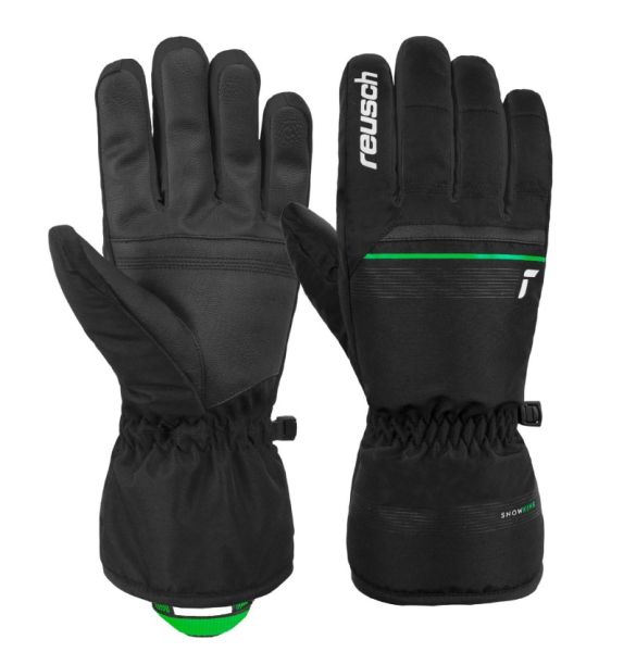 Перчатки Reusch Snow King Black/Neon Green в Астрахани