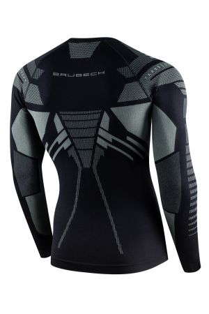 купить Футболка Brubeck DRY LS1570М черный/графит