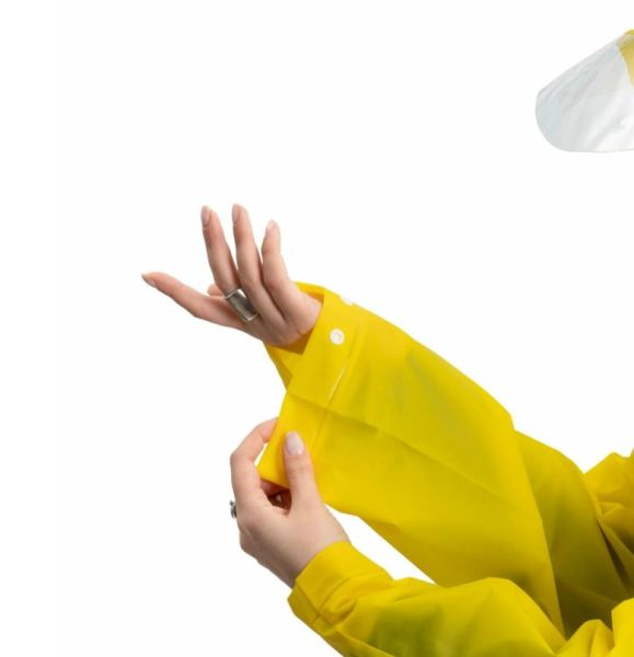 Плащ-дождевик Следопыт плотный EVA 66х115см с козырьком,чехлом желтый