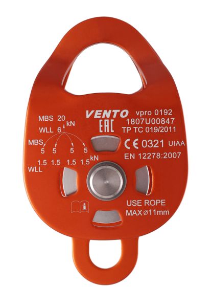  Блок-ролик двойной Double с подшипником дюраль Венто в Астрахани  