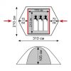 Палатка Tramp Cloud 3 Si dark green