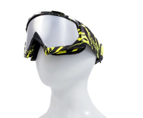 Купить очки мотоциклетные/снегоходные следопыт м6,линзы chrome silver+ transparent в Астрахани