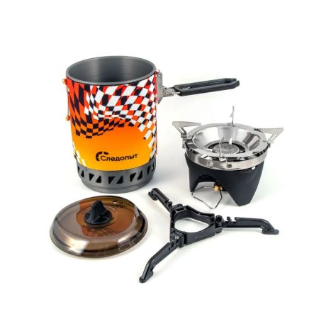 Система приготовления пищи газовая Следопыт Forza Turbo Boil с переходником (без баллона)