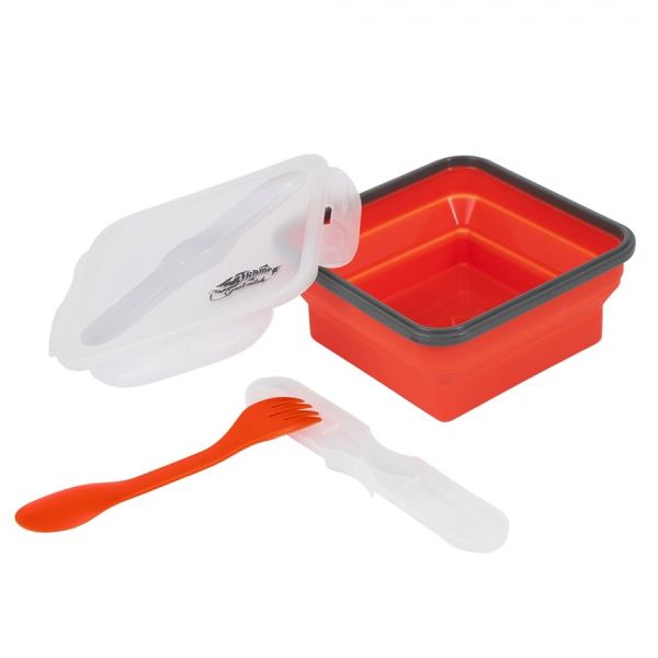 Контейнер Tramp силиконовый с ловилкой 1000мл.TRC-145 терракотовый