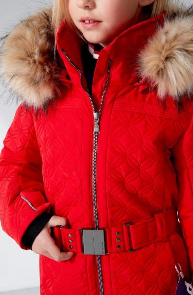 Куртка горнолыжная Poivre Blanc с иск.мехом W21-1003-JRGL/A красный в Астрахани