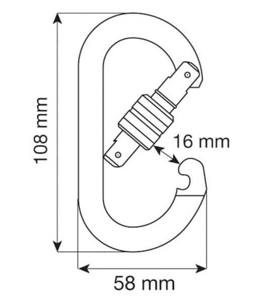  Карабин Camp Oval Standart-Lock в Астрахани  