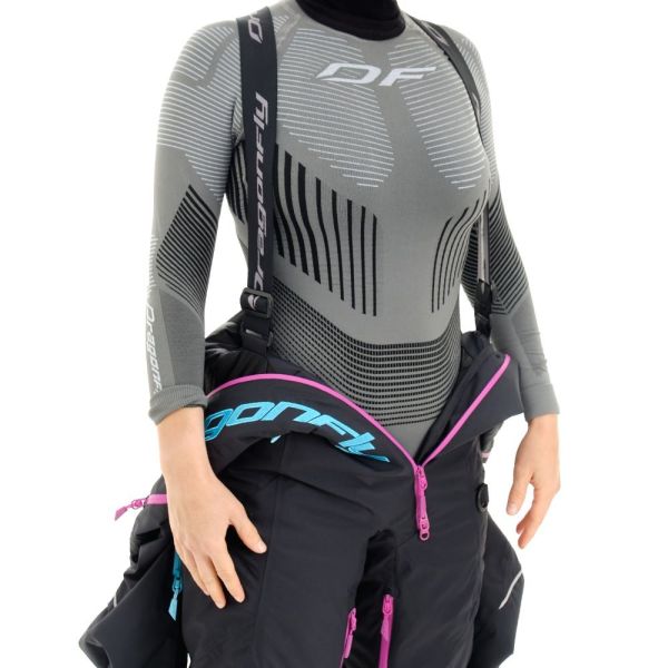Комбинезон сноубордический Dragonfly Premium Woman Black-Pink 2023 в Астрахани