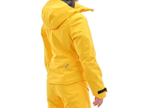 Куртка горнолыжная Dragonfly утепленная Gravity Premium Woman Yellow-Dark в Астрахани