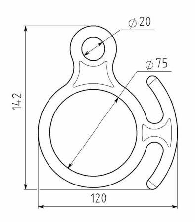  Спусковое устройство Вертикаль 8 рогатая сталь в Астрахани  