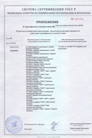  Карабин Вертикаль «GRAY» трапеция с муфтой (Keylock) в Астрахани  