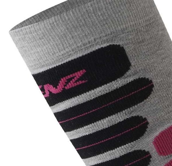 Купить Носки LENZ Skiing 2.0 Light Grey/Pink в Астрахани