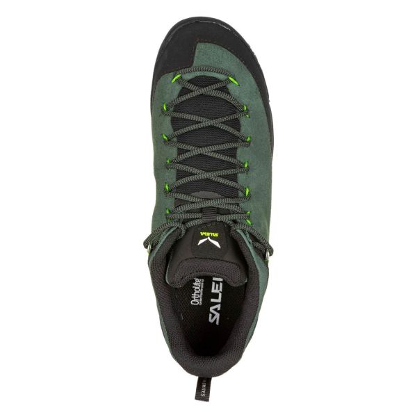 Купить ботинки salewa ms wildfire leather raw green/black в Астрахани