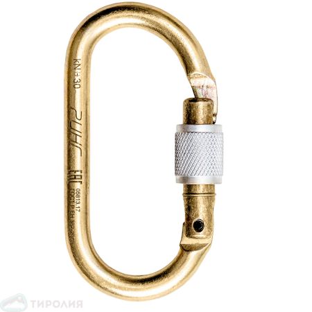  Карабины Ринг сталь овал (keylock) 3000 (10шт) в Астрахани  