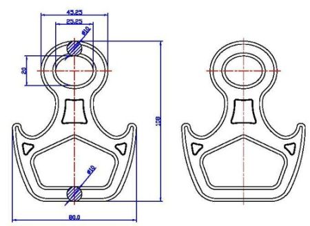  Спусковое устройство Вертикаль 8 рогатая малая дюраль в Астрахани  