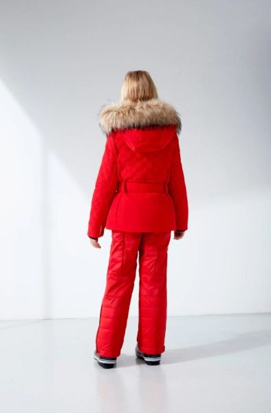 Куртка горнолыжная Poivre Blanc с иск.мехом W21-1003-JRGL/A красный в Астрахани