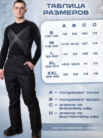 Брюки мужские "Saimaa" черный в Астрахани