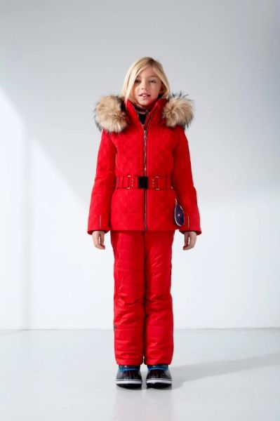Куртка горнолыжная Poivre Blanc с иск.мехом W21-1003-JRGL/A красный в Астрахани