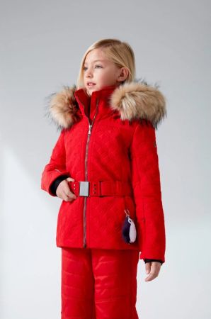 Куртка горнолыжная Poivre Blanc с иск.мехом W21-1003-JRGL/A красный в Астрахани
