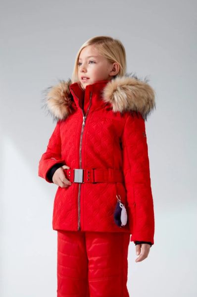 Куртка горнолыжная Poivre Blanc с иск.мехом W21-1003-JRGL/A красный в Астрахани