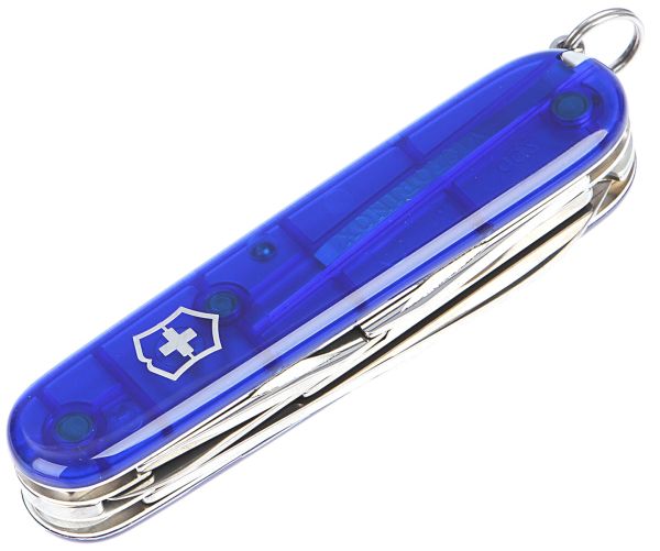 Нож Victorinox 1.3703.T2 Climber полупрозрач.синий