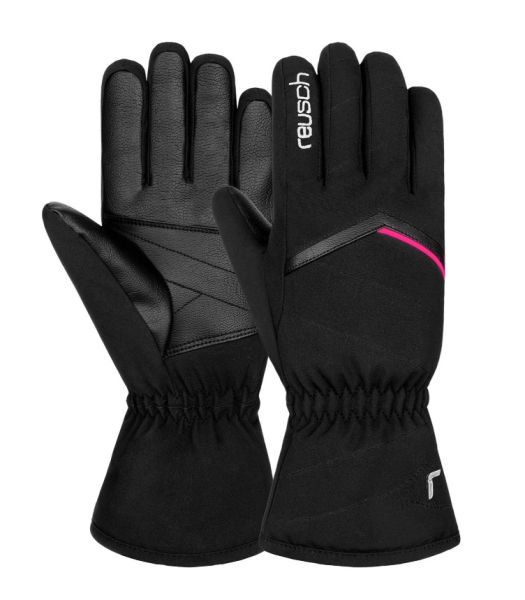 Перчатки Reusch Marisa W Black/White/Pink Glo в Астрахани