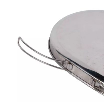 Котел Роза Ветров 3,3л.низкий нерж.крышка с ручками